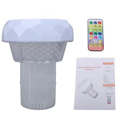 Solar Pool Float Light with Remote Control, Floating Pool Light, Dynamic RGB Modes, Timer, IP68 for Inground Pool Party