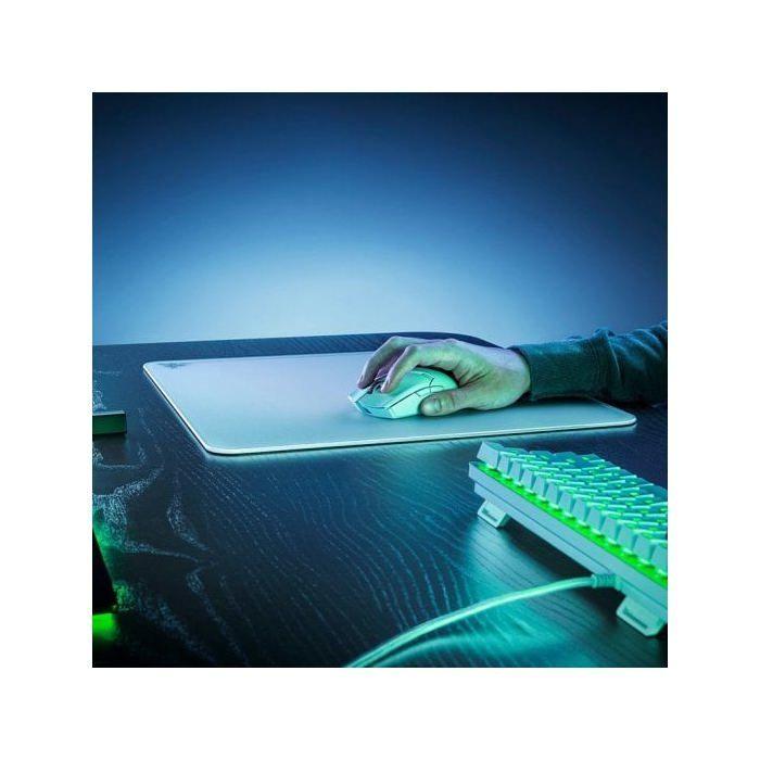 Tapis De Souris - Razer - Atlas - Verre Trempé - Base Antidérapante - Couleur Blanche