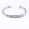 Nidin Luxury Braided Charm Open Cuff Men Women Stackable Bangles Jewelry Classic Gold Plated Vintage Adjustable Bracelets Gifts