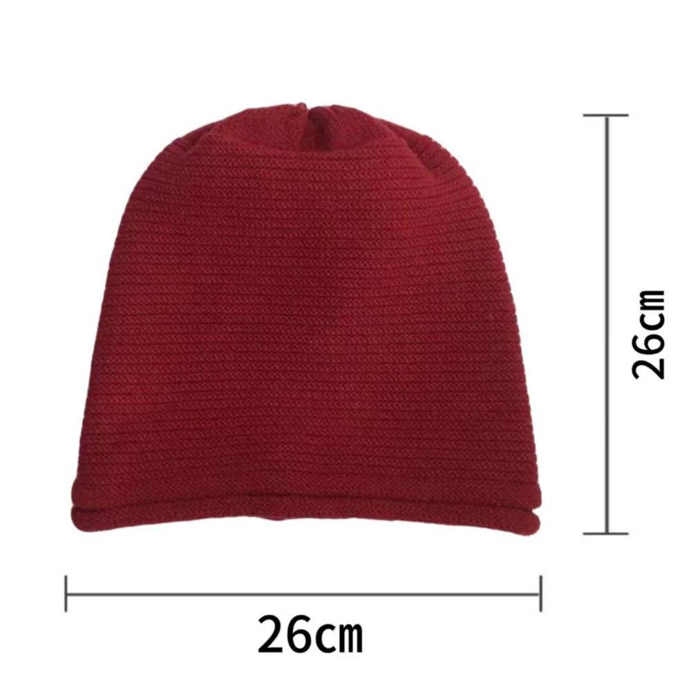 Slouchy Beanie Hat Striped Knit Skullcap Warm Breathable Lightweight Luxury Style High Top Foldable Spring Autumn