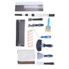 Drywall Tool Set Stainless Steel Paint Scraper Roller Putty Scraper with 100cm Telescopic Pole for Home Industrial