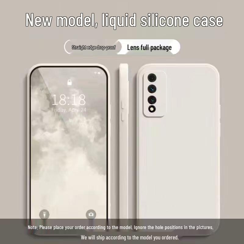 Huawei NZone S7 Pro Liquid Silicone Case - Full Coverage, Drop-Proof, Solid Color Protective Case