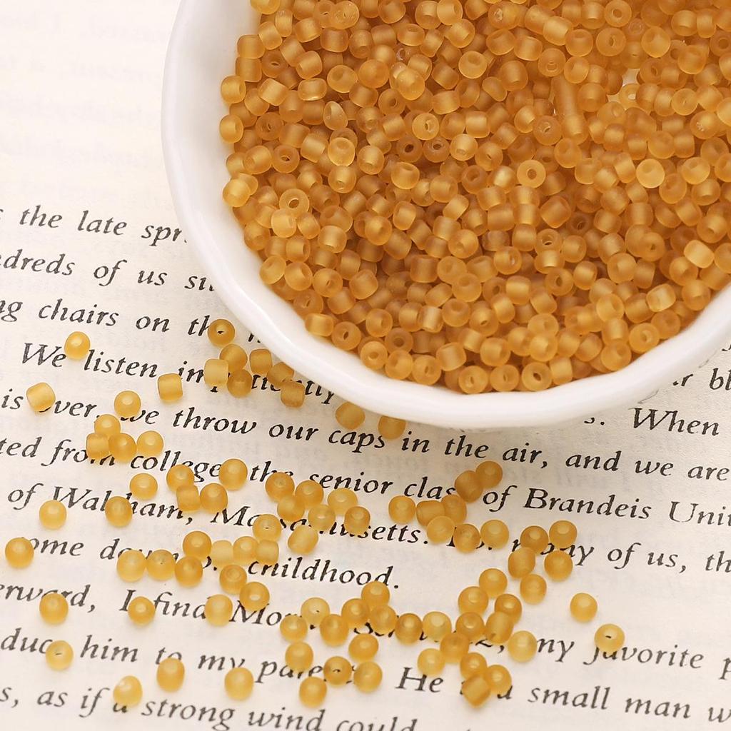 Frosted Transparent Rice Beads for DIY Bracelets, Necklaces, Hairpins, Tassels