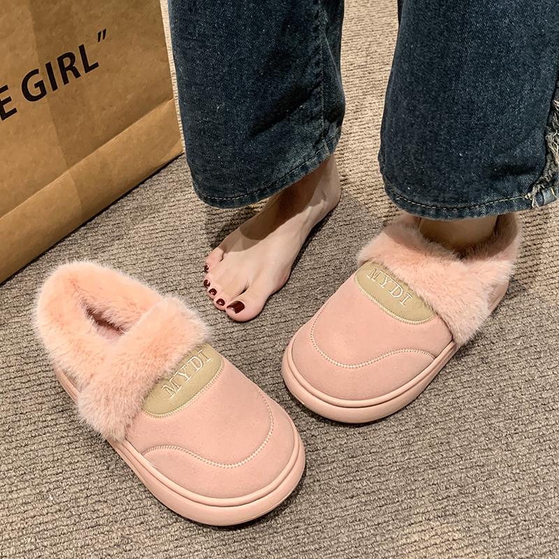 Women's Snow Boots 2024 New Thickened Fluff Comfortable Warm Plush Boots Women Shoes Woman Winter Chunky Boots Woman