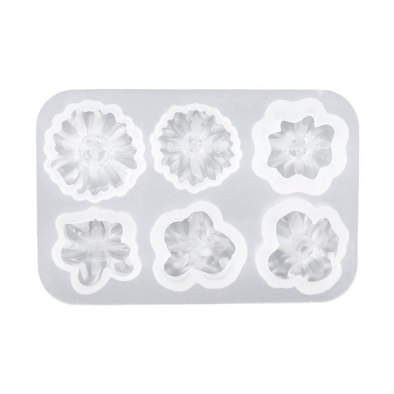 3D Flower Shaped Silicone Molds Candy Epoxy Resin Mold for Jewelry Making DIY Cell Phone Decorating Tool Crafts Handmade