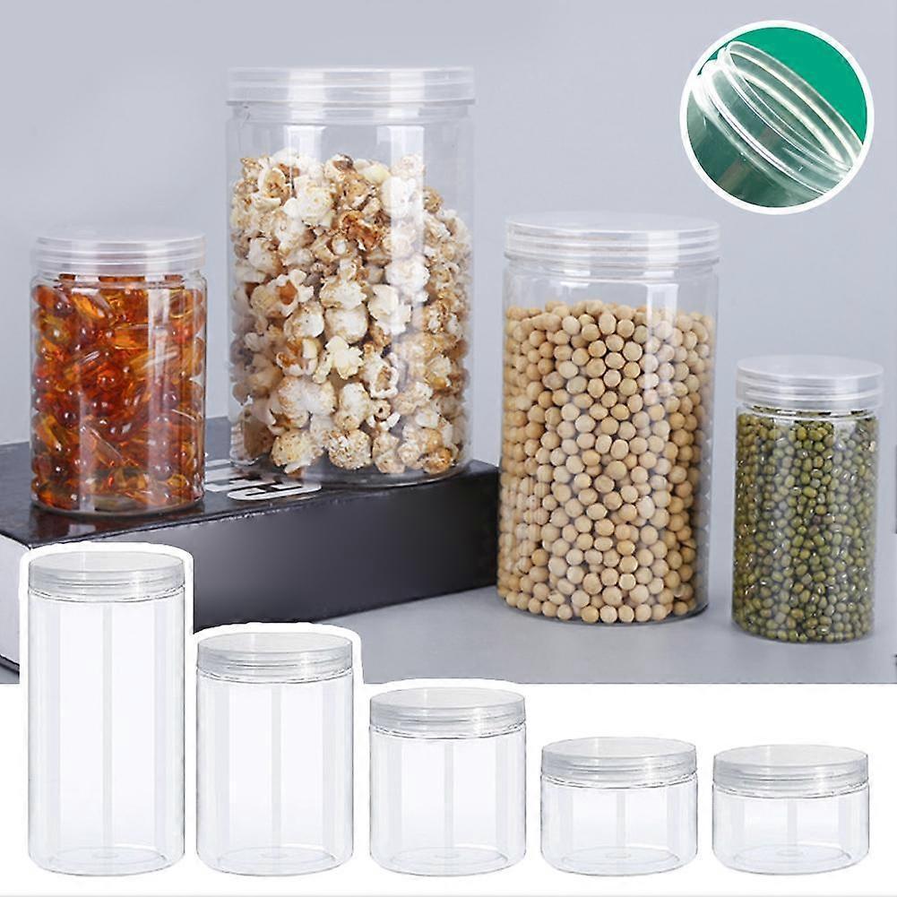 PET Plastic Jar Screw Cap Thick Food Grade (clear Lid) 319 Ml