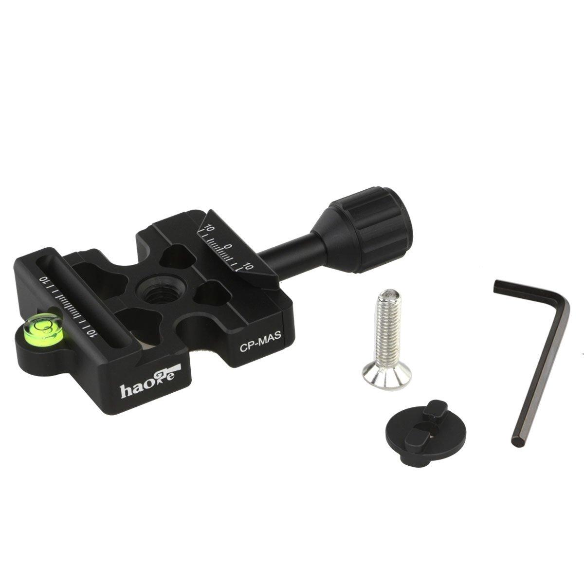

Haoge Combo Boss Adapter Converter Arca Manfrotto Compatible Quick Release Clamp for Manfrotto Tripod Ball Head Clamp Replacement CP-MAS &