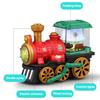 Kids Electric Locomotive Train Retro Colorful Light Music Children Spray Steam