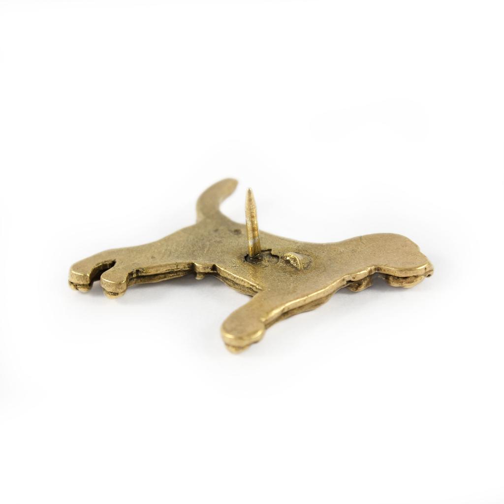 Beagle - gold-plated pin brooch, elegant dog ornament, unique pin by Art-Dog brand