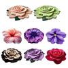 Floral Floor Mat Realistic 3D Visual Effect Flower Carpet Absorbent Floor Rug with Non-Slip