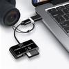 Leitor de cartão multifuncional de alta velocidade tipo C/micro USB TF/U leitor de disco adaptador OTG para Macbook