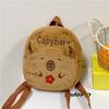 Autumn and winter new toys plush bag cartoon children's backpack student backpack