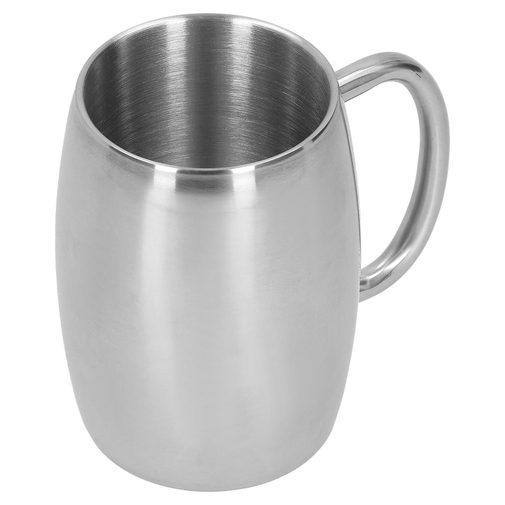 400ml Stainless Steel Beer Mug with Handle Coffee Mugs Milk Tea Cup Gift Drinkware for Office
