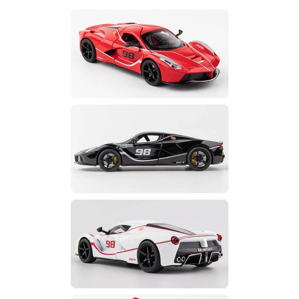 1/22 FXXK Laferrari Legierungs-Sportwagenmodell Diecasts & Spielzeug Metallfahrzeuge Automodell Simulation Sammlung Kindergeschenk