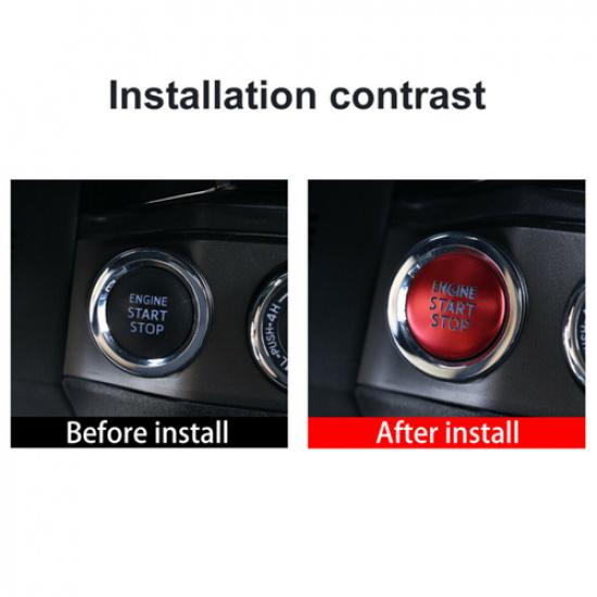 Engine Start Stop Push Button Switch Cover Trim Fit For Toyota Tacoma of 2016-23
