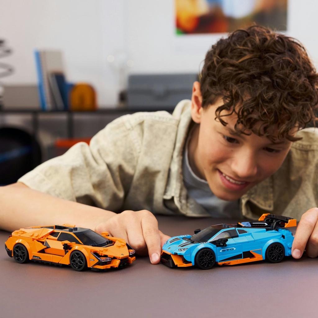 LEGO Speed Champions Lamborghini Revuelto Huracán STO Toy Playset Vehicles Car Minifigure Gift for Boys Girls Kids 10 11 12 Years Old 77238
