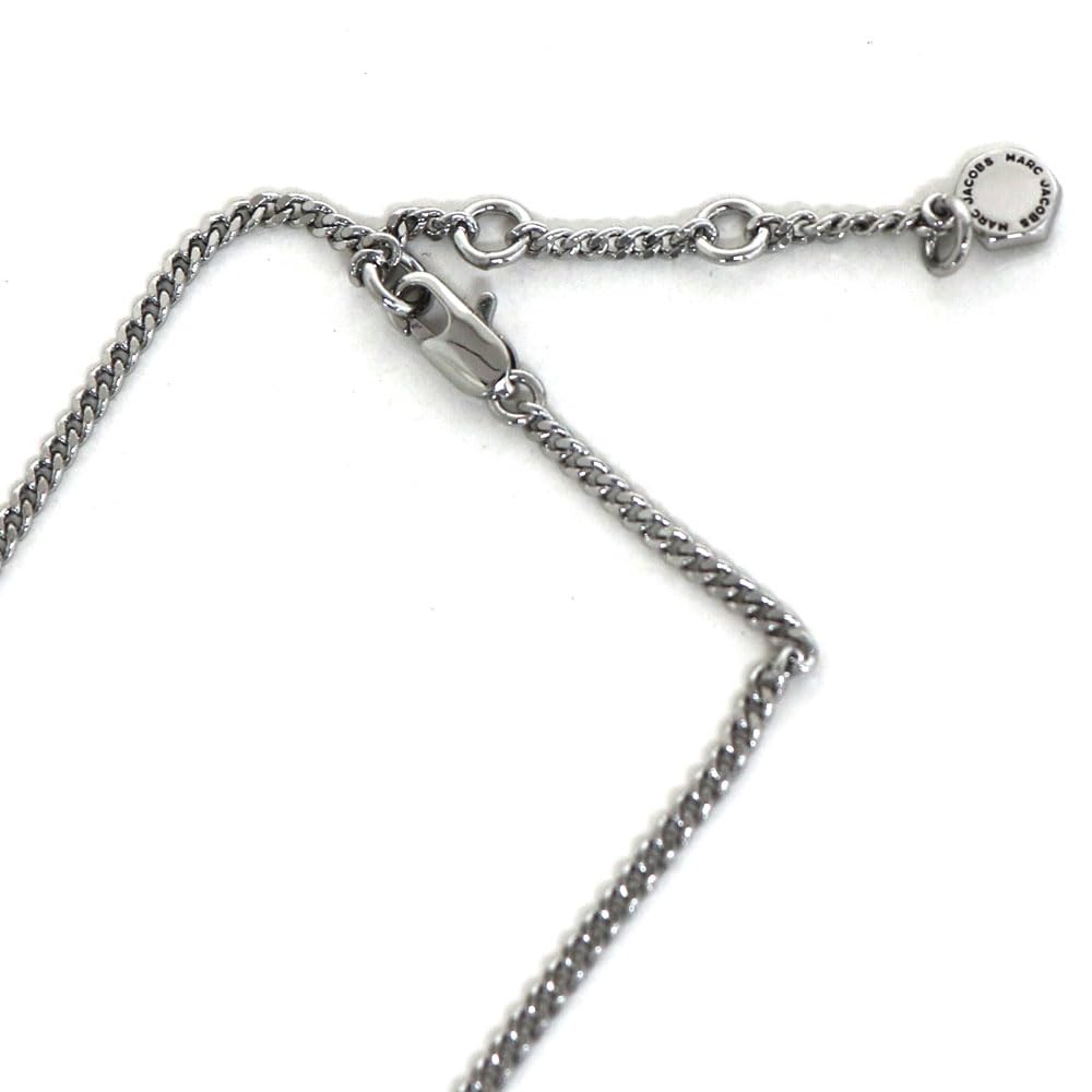 Marc Jacobs 4S4JER001J11 029 Women's Necklace, Pendant, Silver, Pink, [Used]
