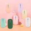 Dual-Mode Rechargeable Wireless Bluetooth Mouse with Silent Clicks for USB Desktop & Laptop Use