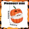 Desktop Organizer Resin Pumpkin Ornament Halloween Pumpkin Storage Box with Hinged Lid for Snacks for Halloween Desktop Decor