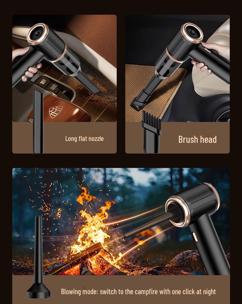 New 5-in-1 Wireless Handheld Car Vacuum Cleaner - Compact, Powerful, Super Suction