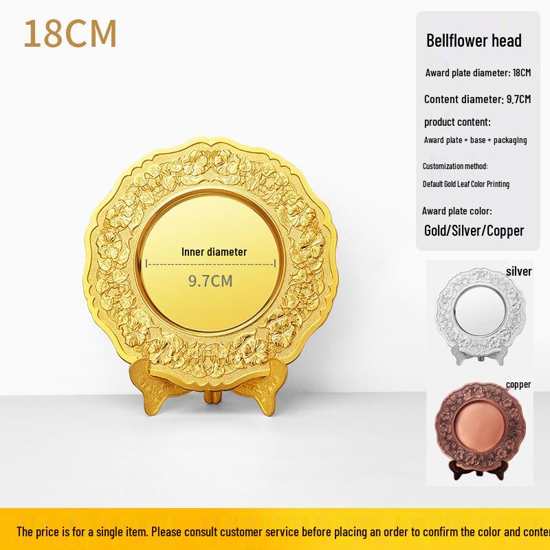 Custom Zinc Alloy Commemorative Plate: Advanced Worker Appreciation & Retirement Souvenir