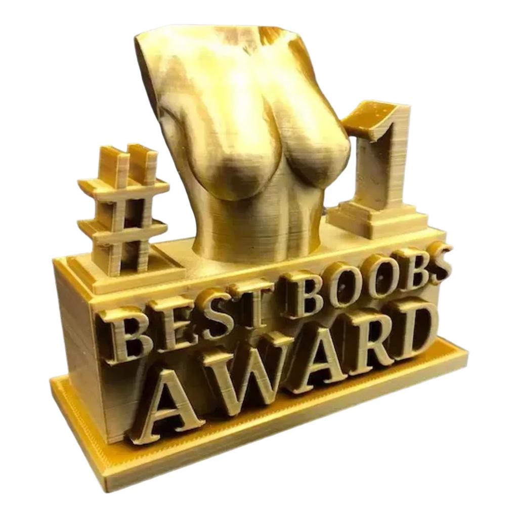 Best Ass Award Creative Best Boobs Award   Gold Ornament Trophy Statue Funny Creativity Resin Home Decorations Gifts