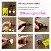2D Flat Acrylic Nurse Girl Writing Note Unscented Car Vent Diffuser Clip With Dual Unscented Sponge Pads Car Accessory