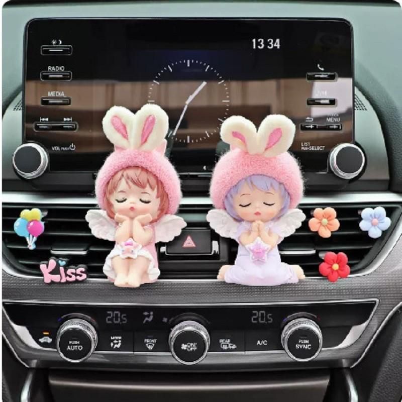 Niedlicher Anne Dekorativer Auto-Duftclip für Lüftungsschlitz Langanhaltende Aromatherapie für Autoinnenraum Auto-Klimaanlagen-Duftchip Auto-Ornament