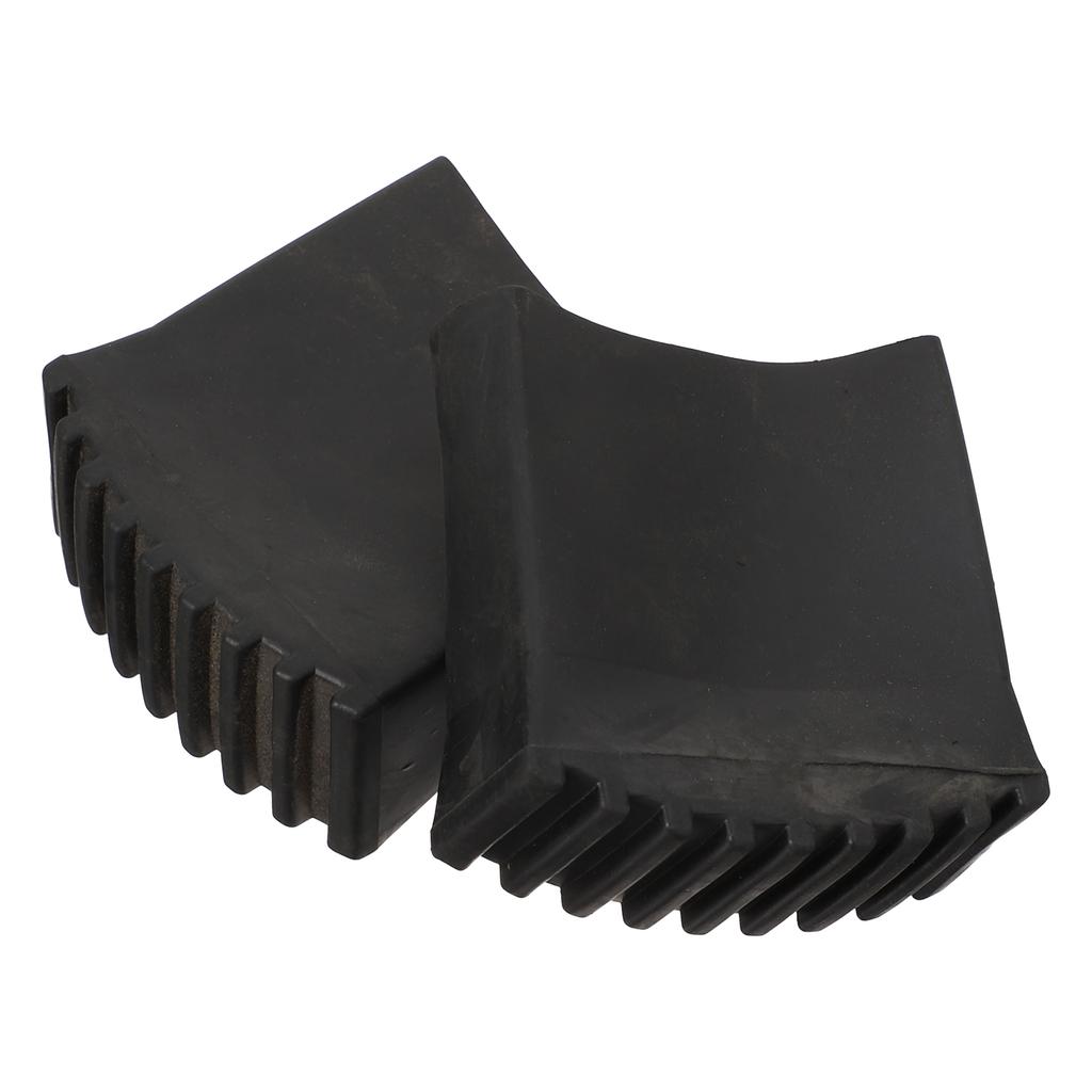 2 Pcs Rubber Anti Slip Ladder Foot Covers Wear Resistant Floor Protectors Easy Install Replacement Folding Feet Stabilizer Pads