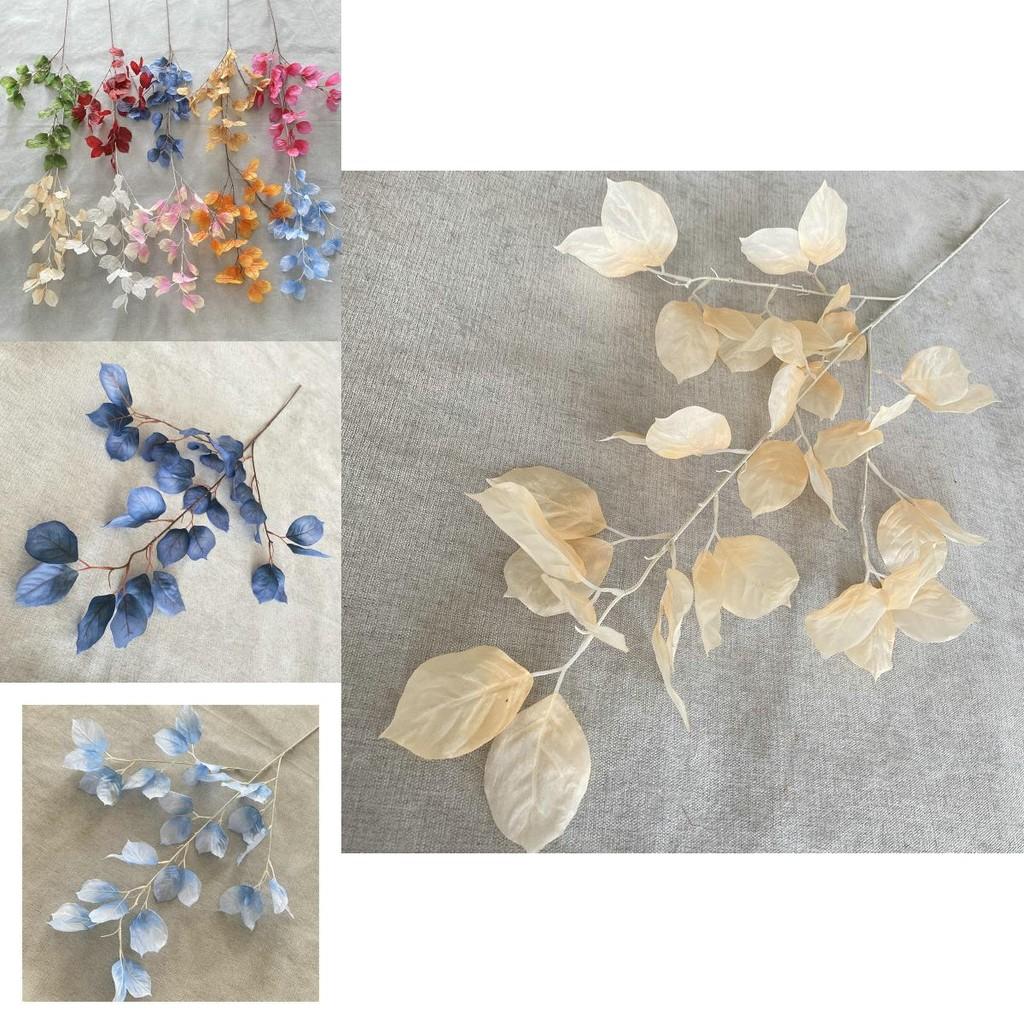 Faux Kapok Leaves For Photography Props Home Decor Indoor Outdoor Arrangement