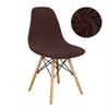 Velvet And Polar Fleece Fabric Shell Chair Cover Stretch Scandinavian Chair Covers Dining Seat Cover For Hotel Home Living Room