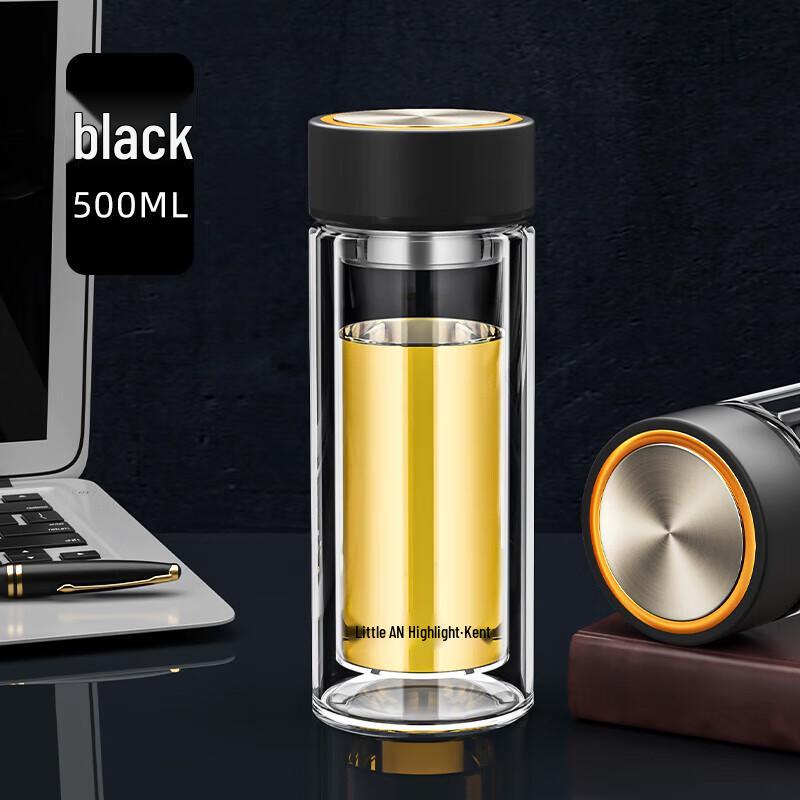 Fuguang Siming Insulated Double-Layer Glass Mug