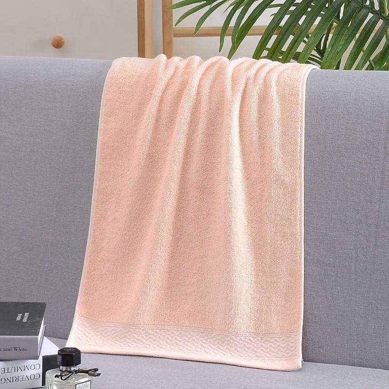 Absorbent Thickened Pure Cotton Bath Towel with Embroidered Souvenir Design