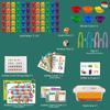 Kids Colorful Counting Bears Set Rainbow Bears Mathing Game with Stacking Cups Number Color