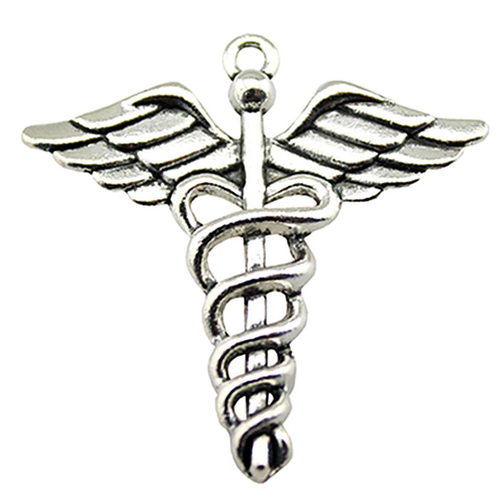 Cobra Snake Charms Antique Bronze Silver Pendants For DIY Bracelet Necklace Jewelry