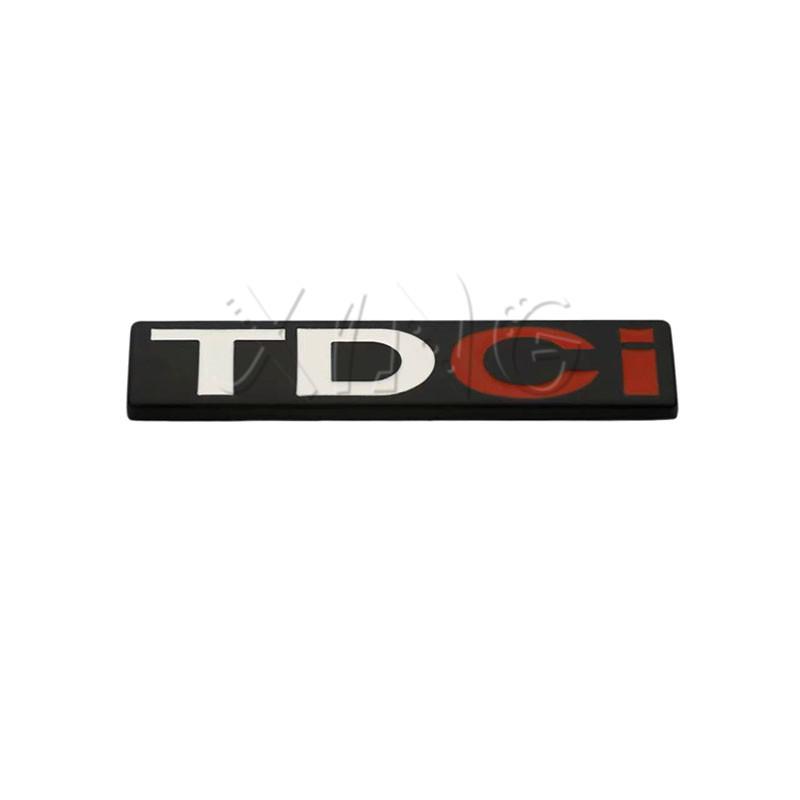 AAANN1 3D Metal TDCI Emblem for Ford Fiesta Kuga Mondeo Focus MK2 MK3 - Chrome Black Car Trunk Fender Badge Sticker