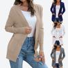 Palton Damă Culoare Solidă Simplu Tricotat Cusături Excelente Cardigan Pulover de Toamnă pentru Purtare Zilnică