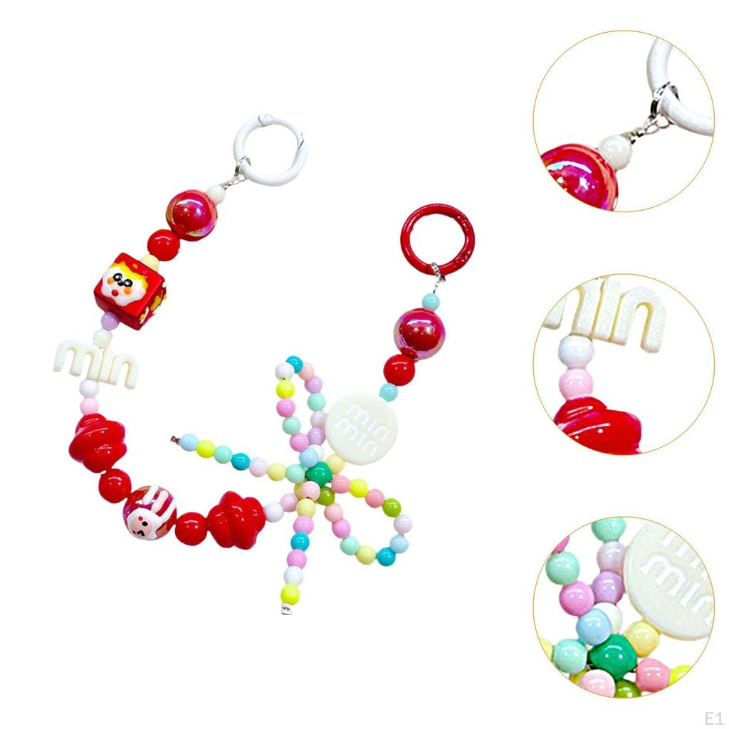 Korálkový držák na klíče Multifunkční klíčenka na dárek k narozeninám na Valentýna