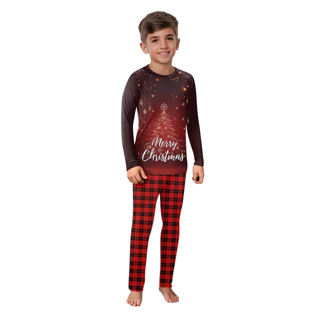 Passende Familiensets mit Weihnachtsmotiven, Langarmshirts und Hosen