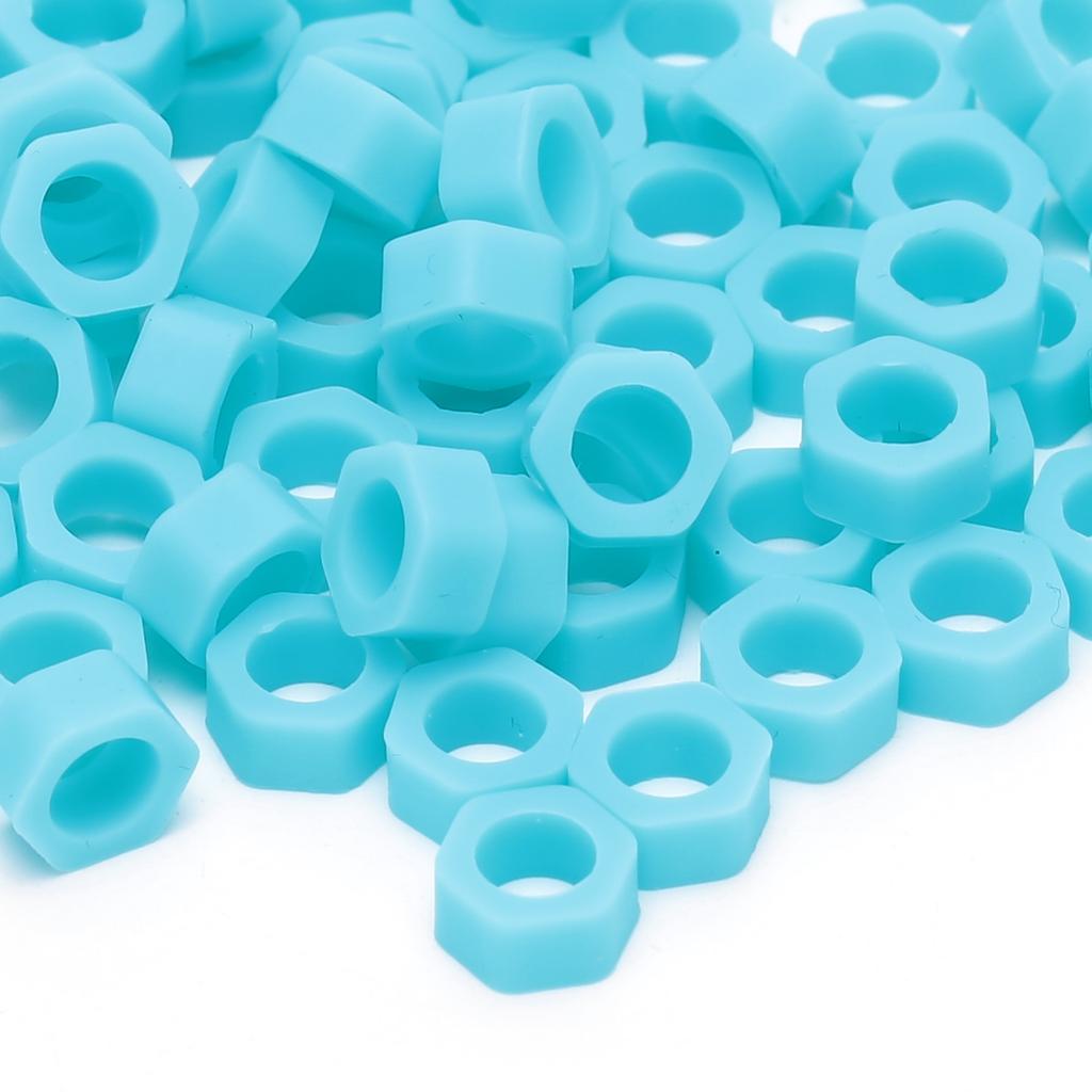 100pcs Dental Code Ring Silicone Instrument Code Circle Autoclavable Dentists Material