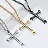 European and American Men's Fashion Spanner Cross Necklace Hip Hop Jewelry Pendant