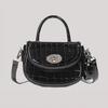 Textured Handbag Niche Design Messenger Bag Women'S Fashion Shoulder Portable Saddle Bag Women