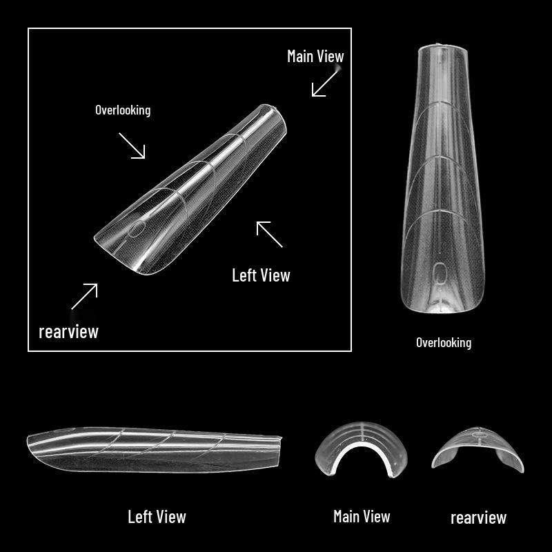 150-Piece Nail Art Crystal Extension Gel Polish Mold Set for Quick Nail Tips