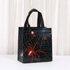 12/30pcs Spider Print Gift Bags Non Woven Tote Bags Halloween Party Favor Bags for Candy Gifts and Shopping