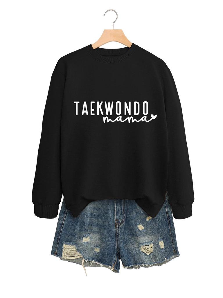 Women's Taekwondo Mama Casual Fashion Sweatshirt: Versatile, Comfortable & Stylish
