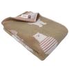 Imabari Towel Bath Towel 1 Piece Border Bear Pattern Brown Cute Animal Pattern 60x120cm Water Absorbent Fluffy Made In Japan Kindergarten Nursery