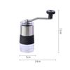 Modern Stainless Steel Manual Coffee Grinder With Adjustable Coarseness For Office Use