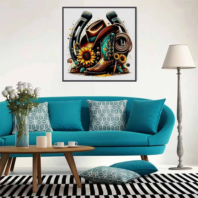 New Arrival 5D DIY Full Circle Diamond Painting "Mechanical Cowboy Gear" Embroidery Cross Stitch Home Decor Gift
