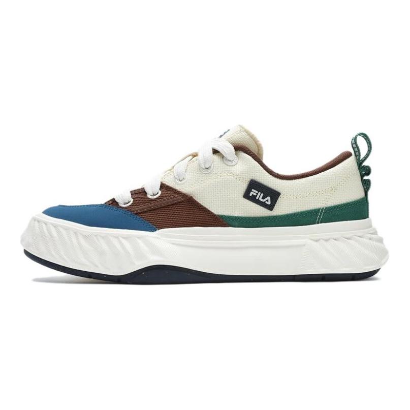 FILA Fosso Low top Canvas Shoes Men's Beige Blue F12M432308FAS