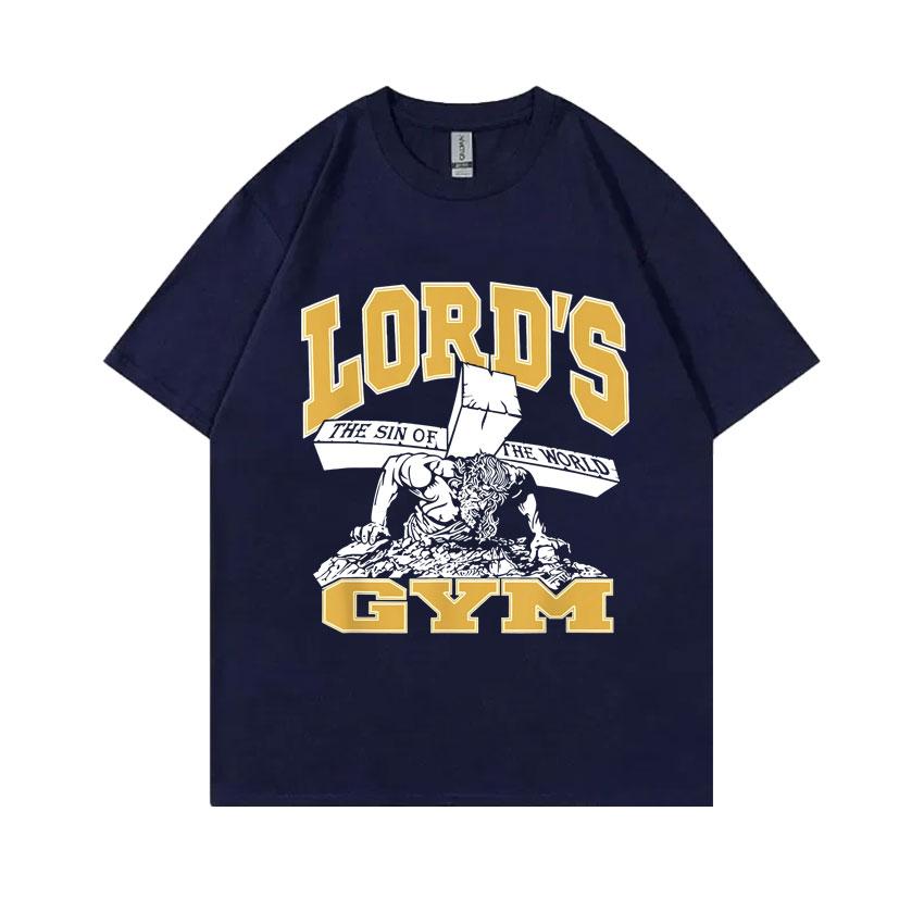Jesus Christ God Lords Gym The Sin of The World Tshirt Unisex Women Pump Fitness Funny Meme T Shirts Unisex Soft Cotton Short Sleeve